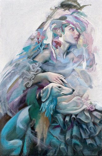 BFF, by Daniel Bilodeau, 2013, Oil on canvas