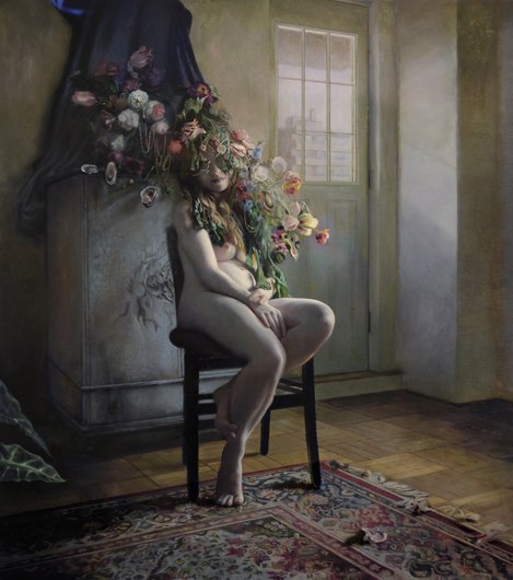 Flood, by Daniel Bilodeau, 2013, Oil on linen on board