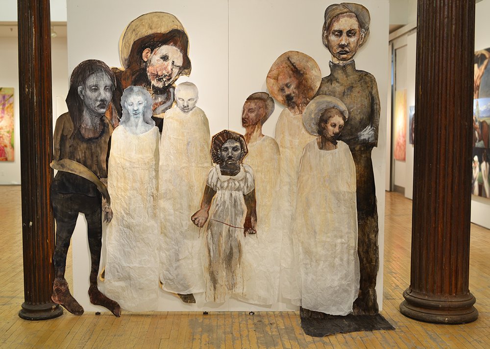 Processional, by Rachel Birkentall, 2015, Mixed media collage