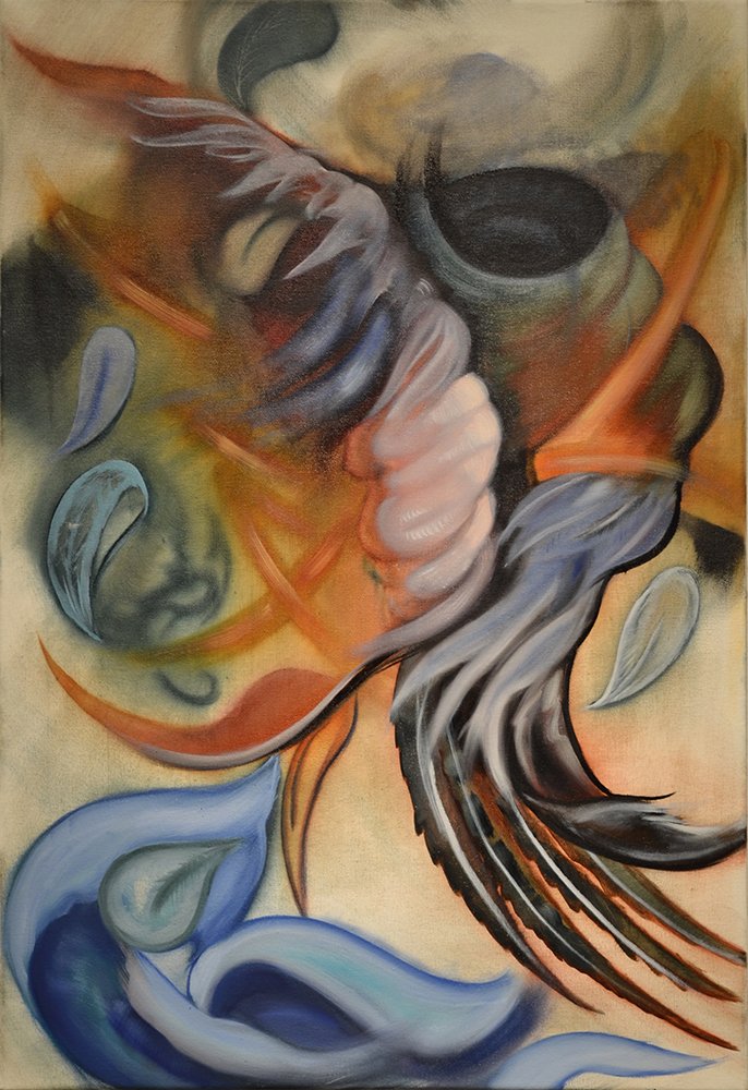 Icarus, by Michael Black, 2015, Oil on canvas