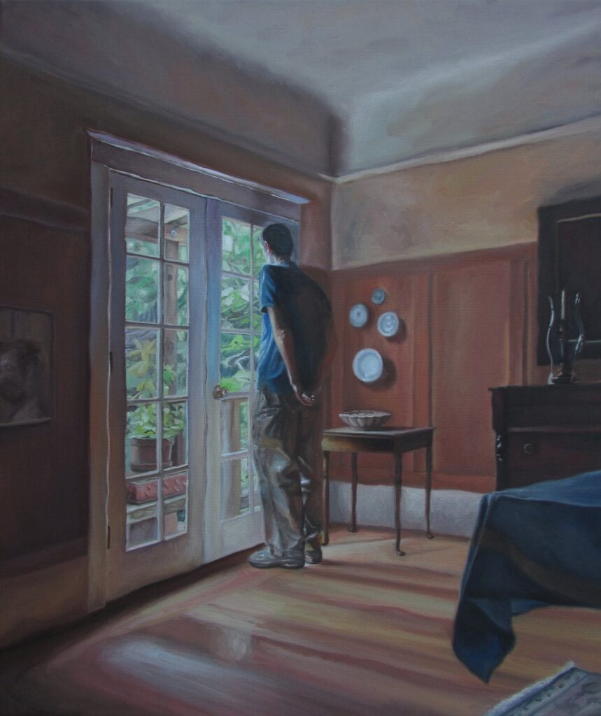 Within, by Gregory Blanche, 2020, oil on canvas