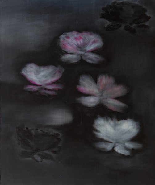 Black Monet, by Ross Bleckner, 2015, Oil on linen