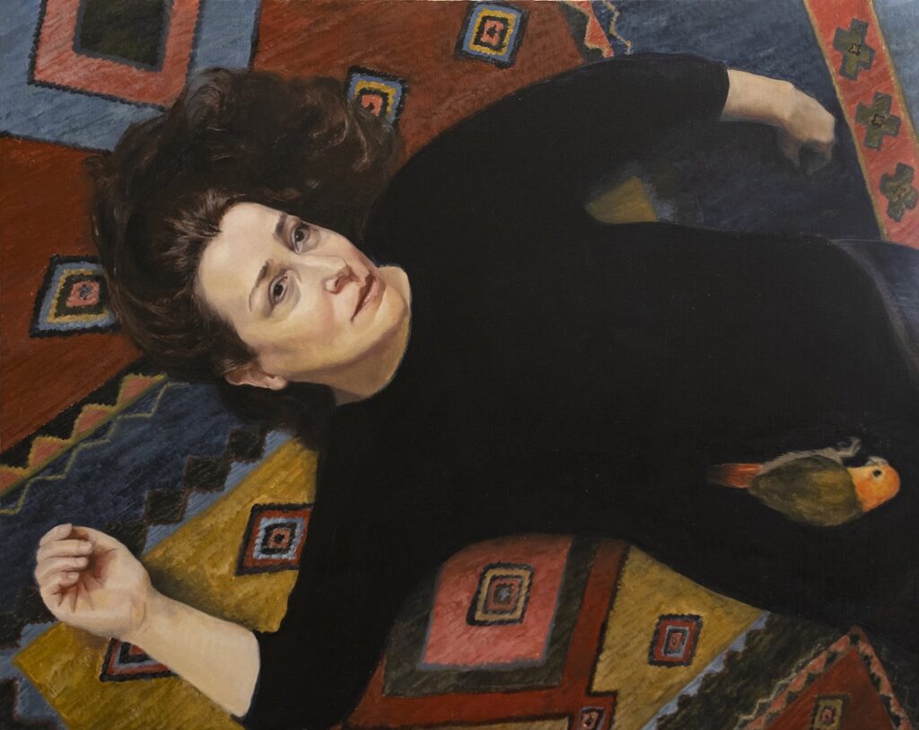 Axis, by Holly Blum, 2019, oil on canvas