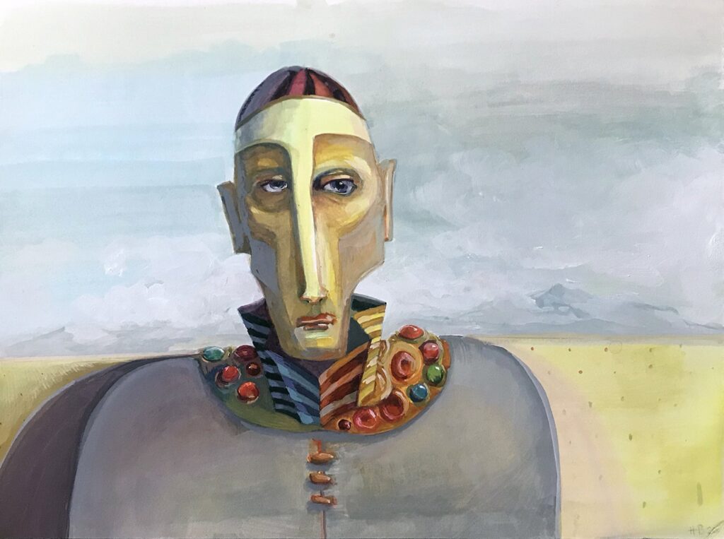 Mount, by Holly Blum, 2019, gouache on watercolor paper