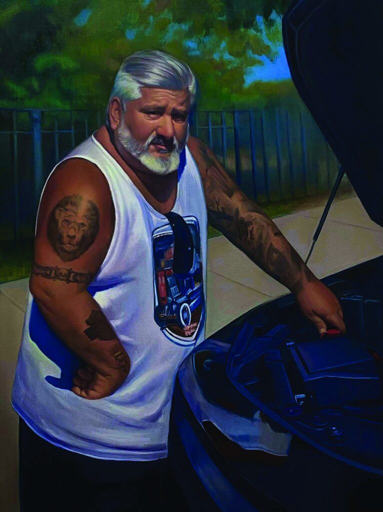 Portrait of My Dad, by Bethany Bonfiglio, 2021, oil on canvas