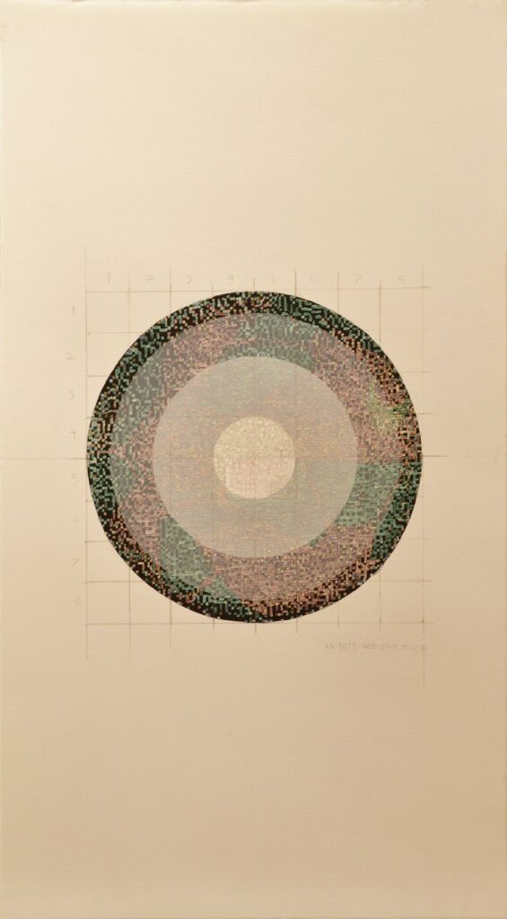 LG-D631-, by Charlie Boots, 2015, Acrylic on paper