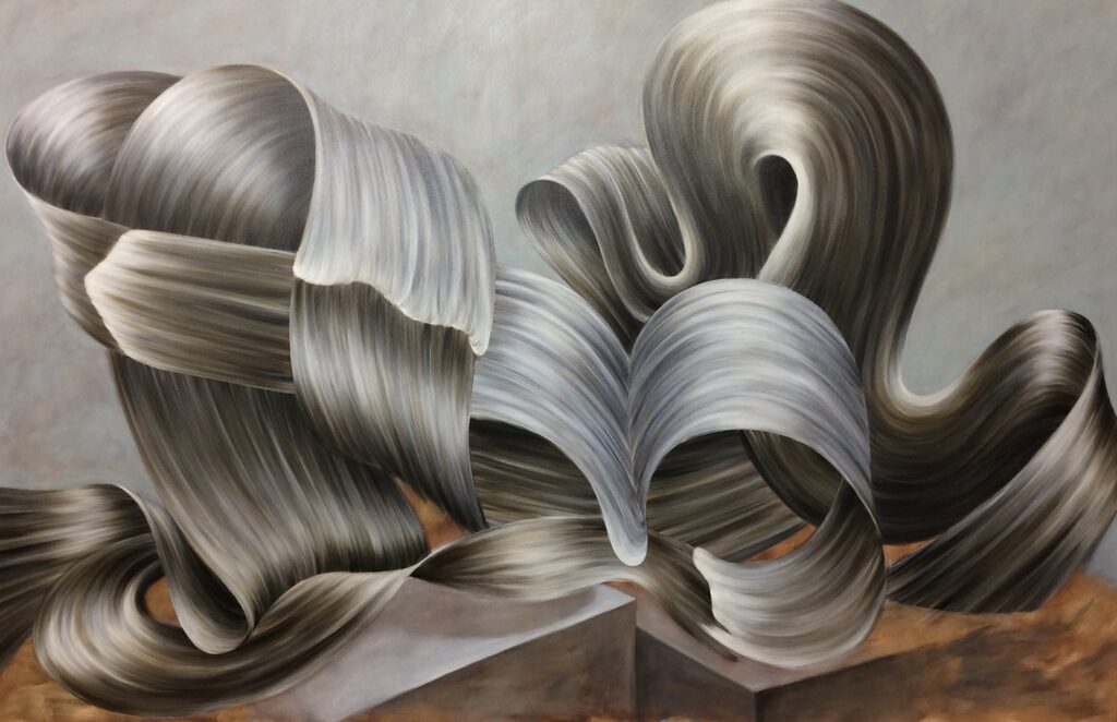 Optical, by Alessandro Botto, 2019, oil on canvas