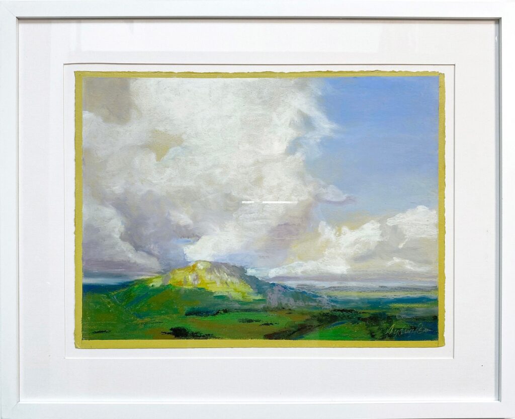 Diamond Hill, by Sydney Bowers, 2019, oil pastel on paper