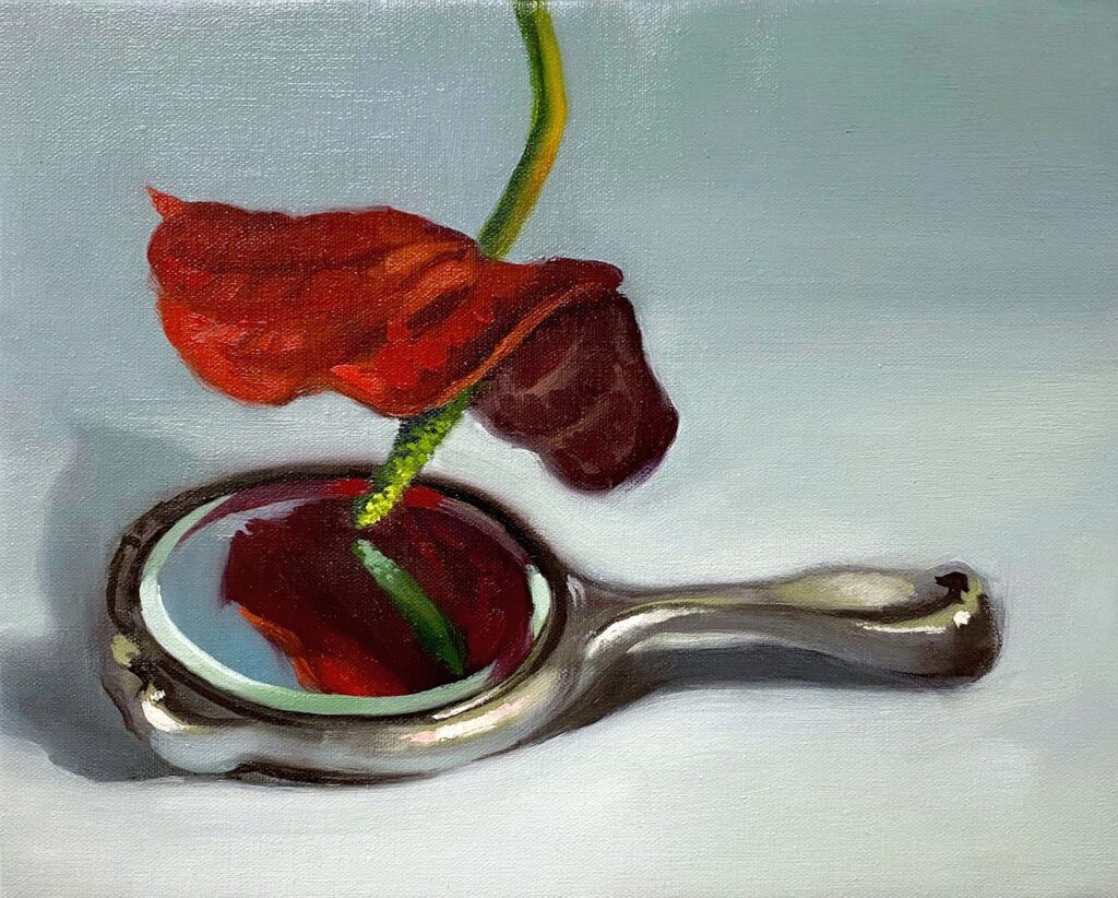 Narcissus, by Sydney Bowers, 2019, oil on linen