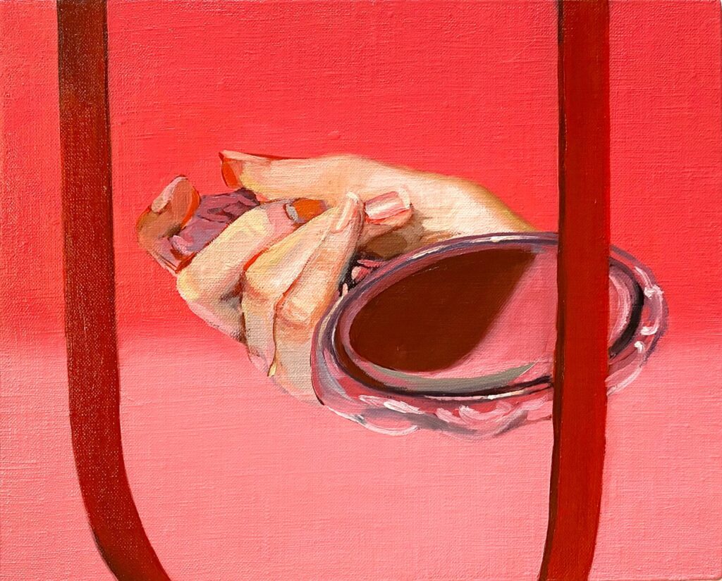Self-Exam, by Sydney Bowers, 2020, oil on linen