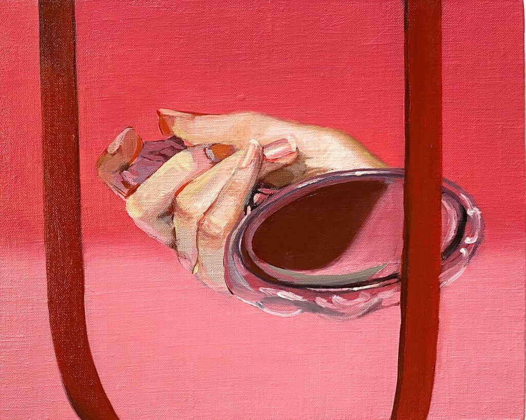 Self-Exam, by Sydney Bowers, 2020, oil on linen