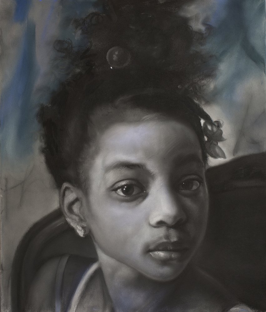 Study for All the Things That You Are, by Margaret Bowland, 2010, pastel and charcoal on paper