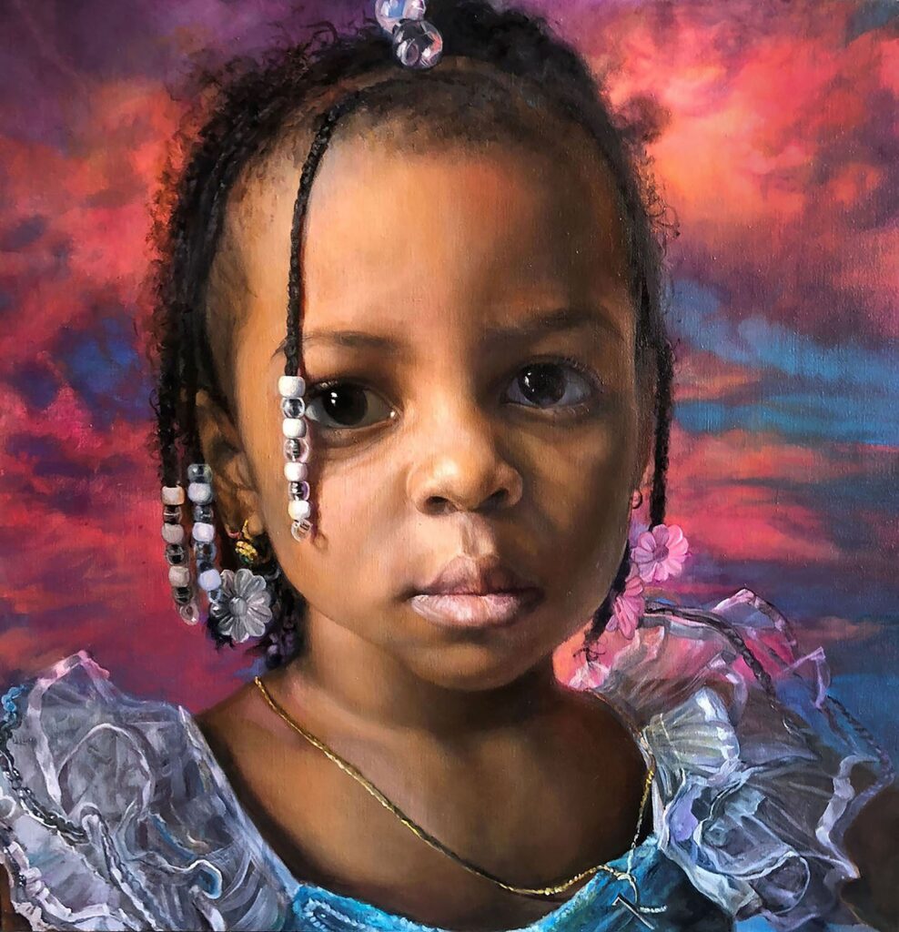 It's a New Day, by Margaret Bowland, 2019, oil on linen
