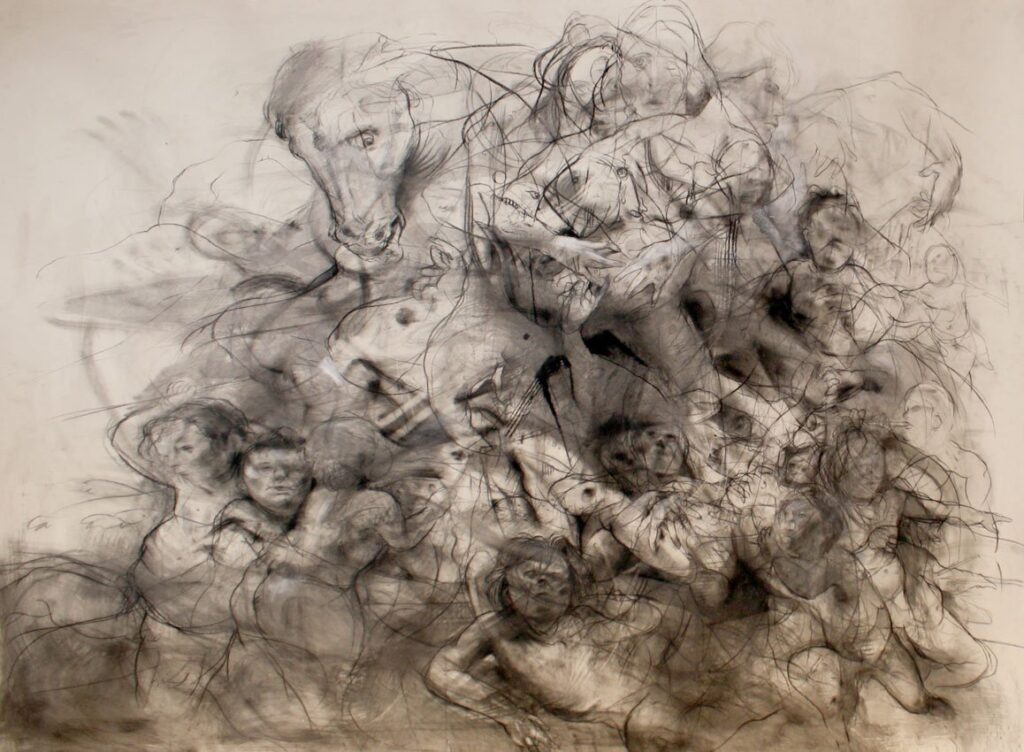 Untitled, by João Henrique Brandão, 2013, Mixed media on paper