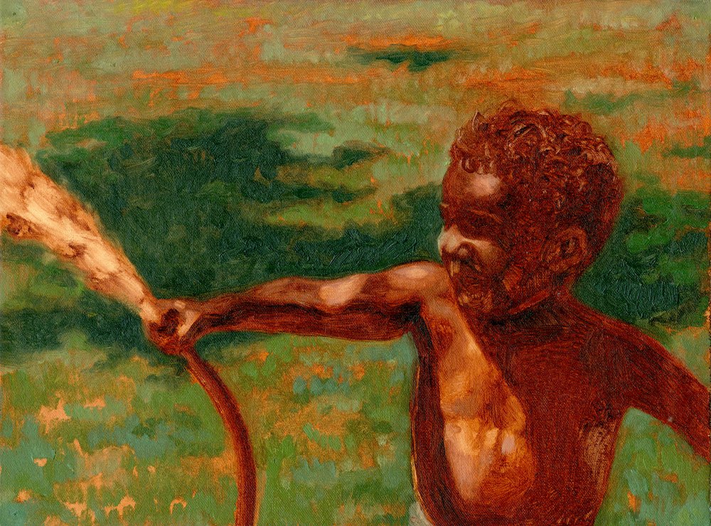 Brother, by Adrian Brandon, 2024, oil on linen