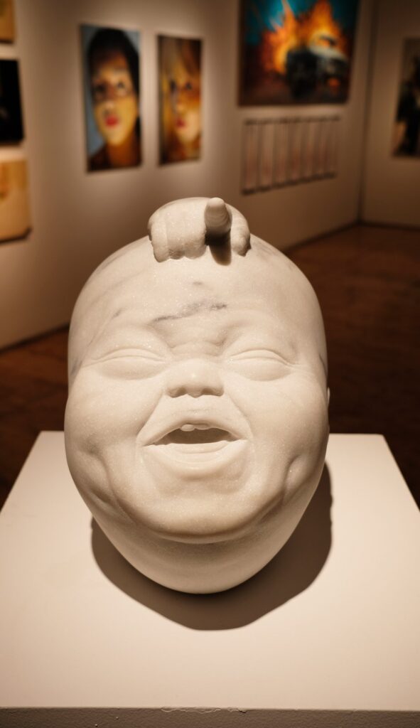 Moment de Clairvoyance, by Brice Romaric Esso, 2017, Marble