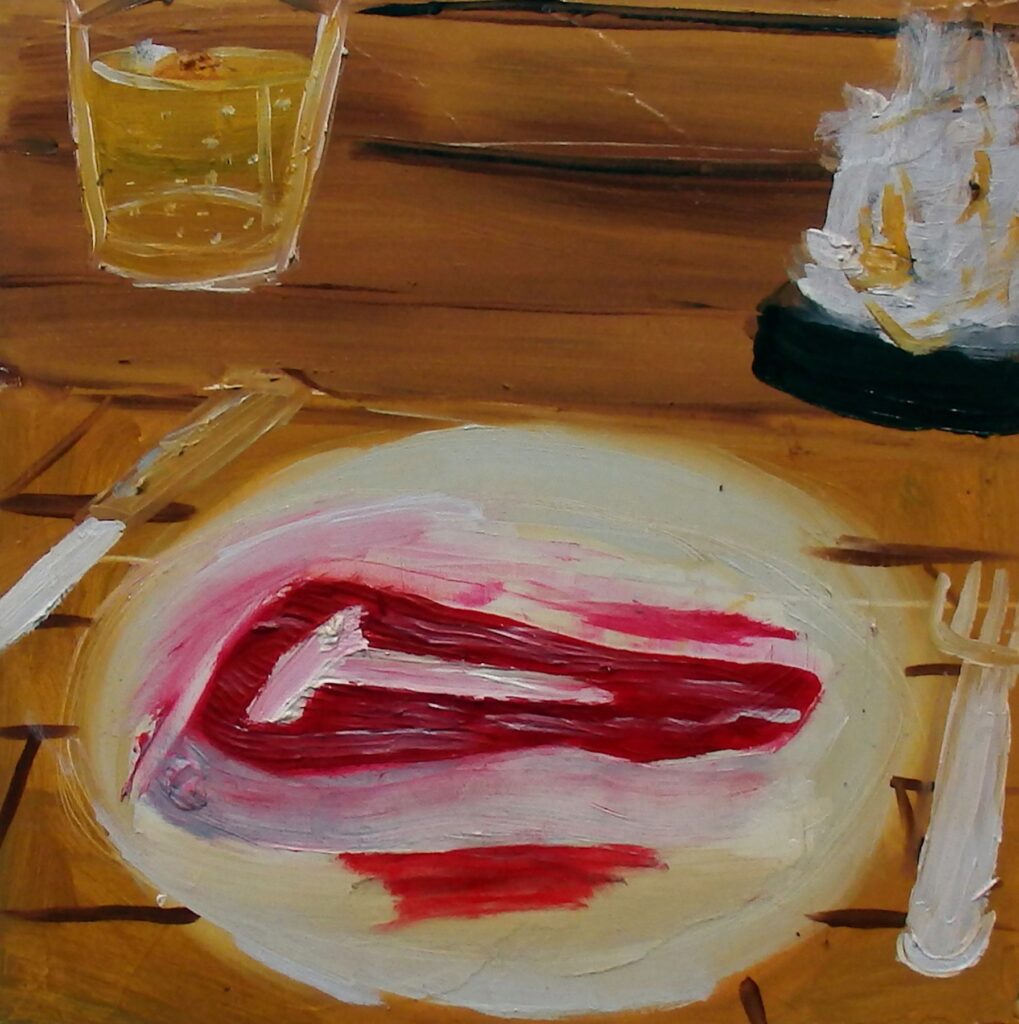 A Feast, by Jacob P. Brooks, 2018, oil on panel