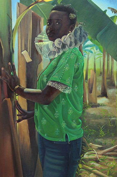 Queen Anmarie of Old Harbour, by Alicia Brown, 2019, oil on canvas