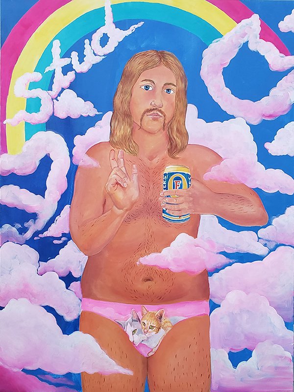 Stud, by Jaclyn Brown, 2019, acrylic on canvas