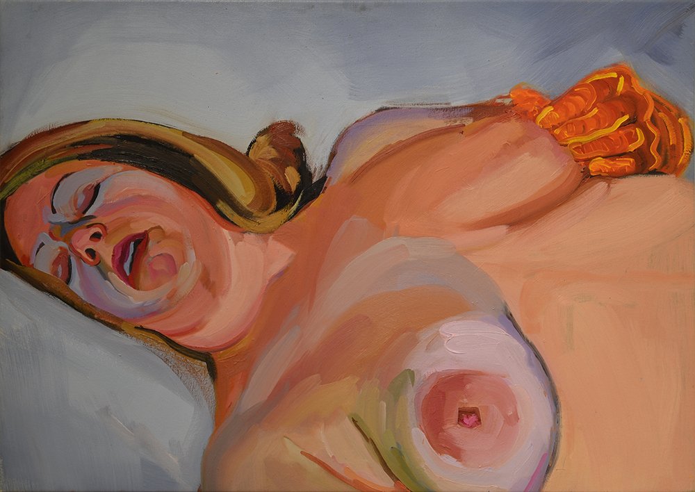 Touch, by Jodi Brown, 2015, Oil on canvas