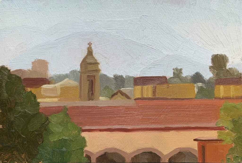 Centro Historico 2, by Brandon Brownlee, 2019, oil on panel