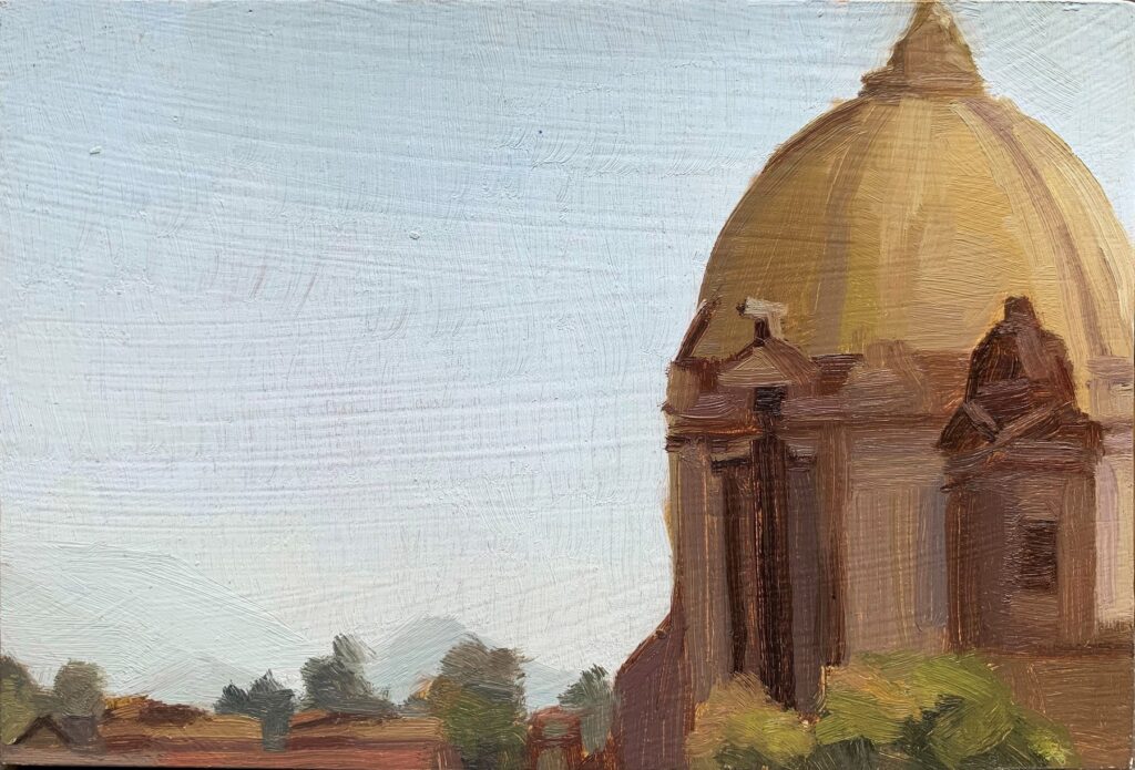 Centro Historico 8, by Brandon Brownlee, 2019, oil on panel