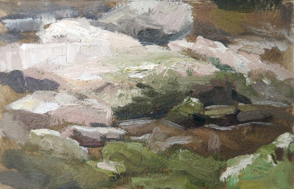 Cotton Hollow I, by Brandon Brownlee, 2020, oil on paper