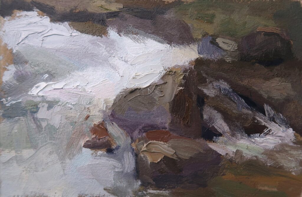 Cotton Hollow II, by Brandon Brownlee, 2020, oil on paper