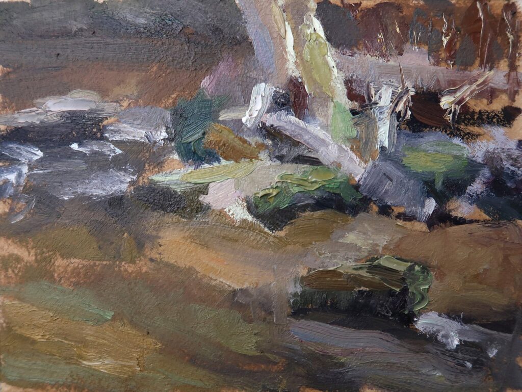 Cotton Hollow III, by Brandon Brownlee, 2020, oil on paper