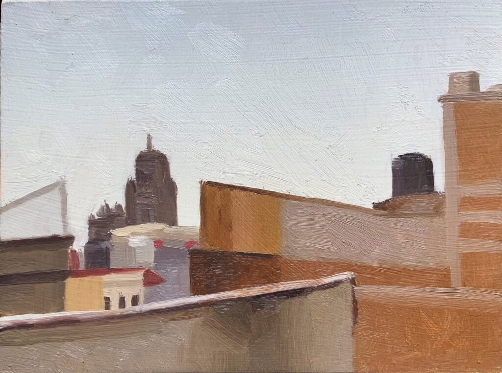 Centro Historico 5, by Brandon Brownlee, 2019, oil on panel