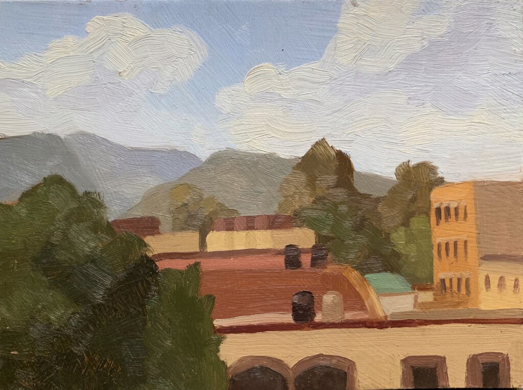 Centro Historico 9, by Brandon Brownlee, 2019, oil on panel