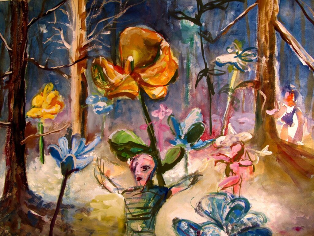 Transition, by Jessie Brugger, 2014, Watercolor and gouache on paper