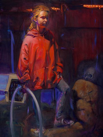 Untitled, by Nathan Brutzman, 2018, oil on canvas