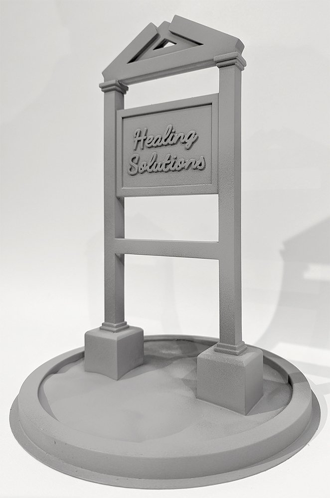 Healing Solutions, by Tim Buckley, 2024, plaster