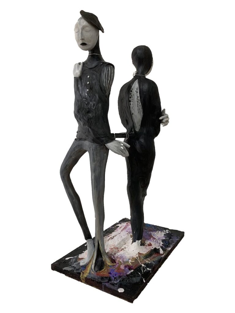 Born This Way, by Anuki Bujiashvili, 2023, oil on oil clay