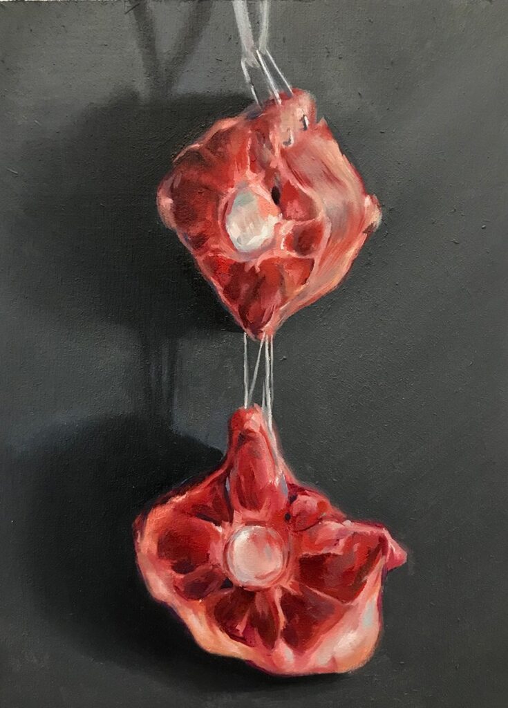 Oxtail 1, by Hope Buzzelli, 2021, oil on panel