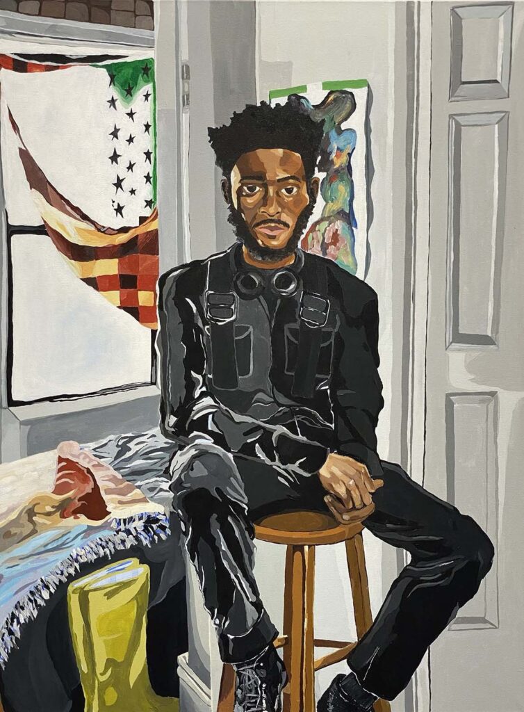 Gyasi, by Senia Cade, 2022, acrylic on canvas