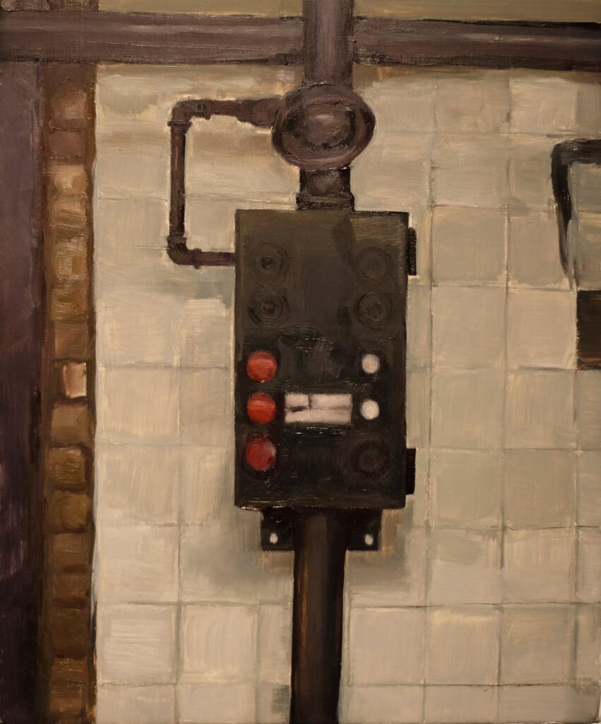 Control Unit, by Caitlin Armington, 2017, Oil on linen