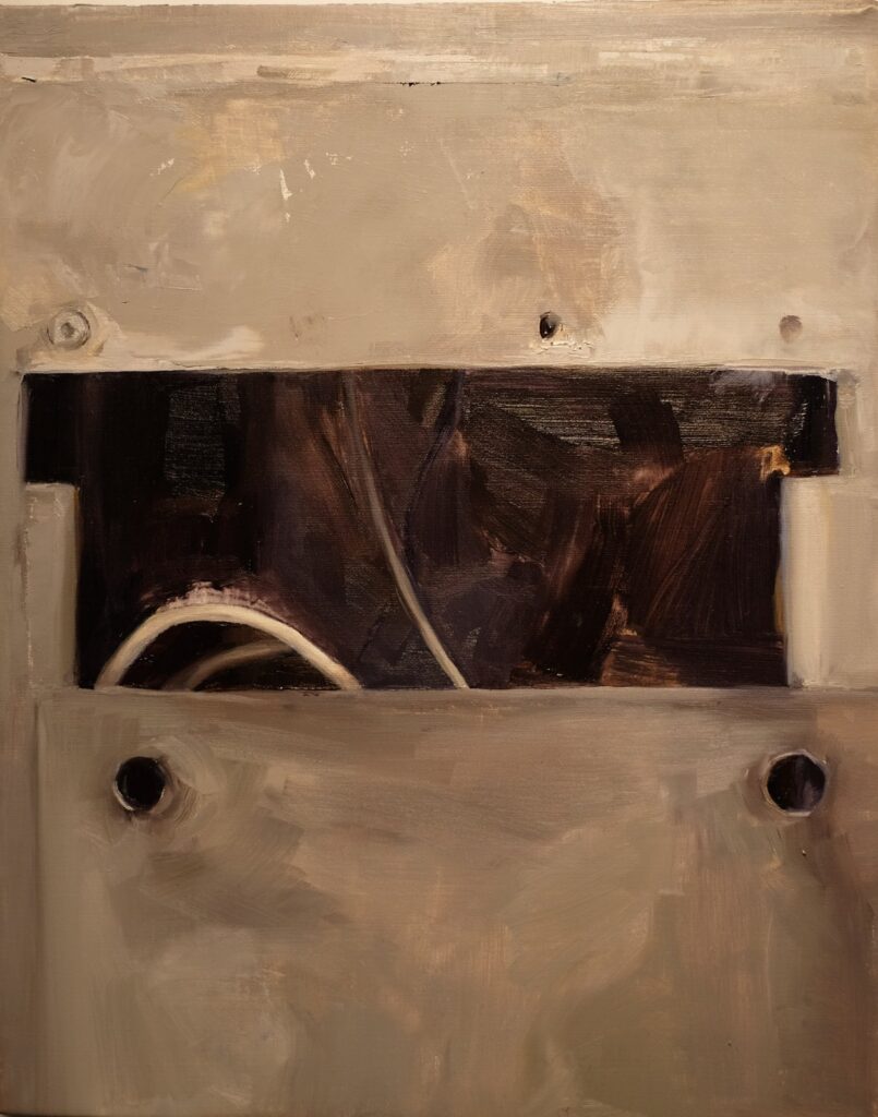 Substructure #1, by Caitlin Armington, 2017, Oil on linen