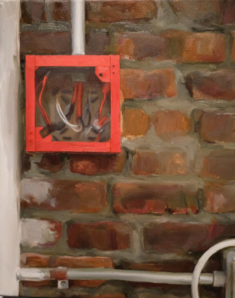 Substructure #2, by Caitlin Armington, 2017, Oil on linen