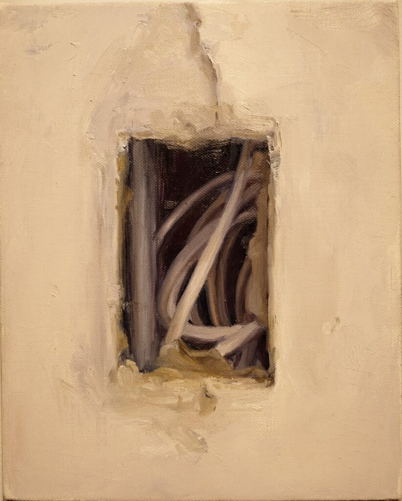 Substructure #3, by Caitlin Armington, 2017, Oil on linen