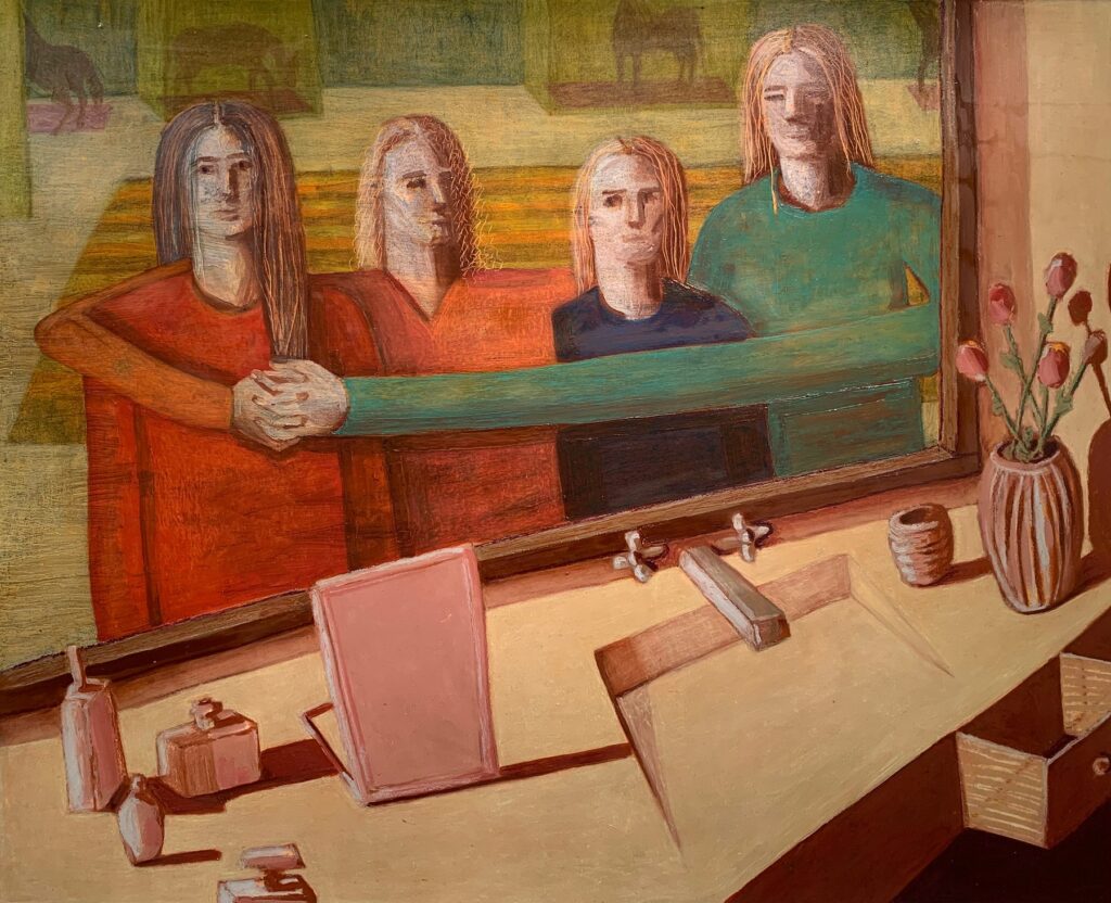 4 Pura Equorum, by Maria Calzada, 2019, oil on paper