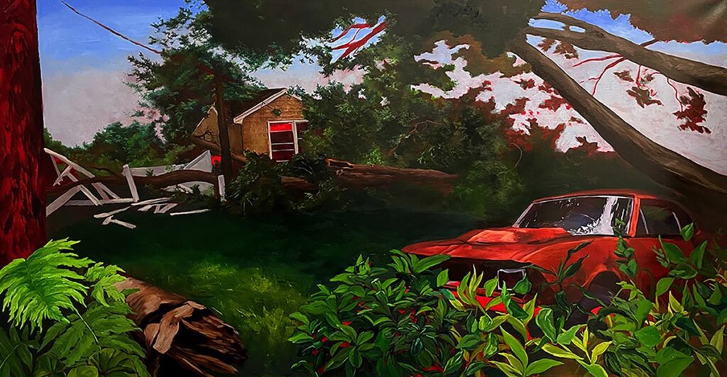 Windstorm, by Jess Capobianco, 2022, oil on canvas