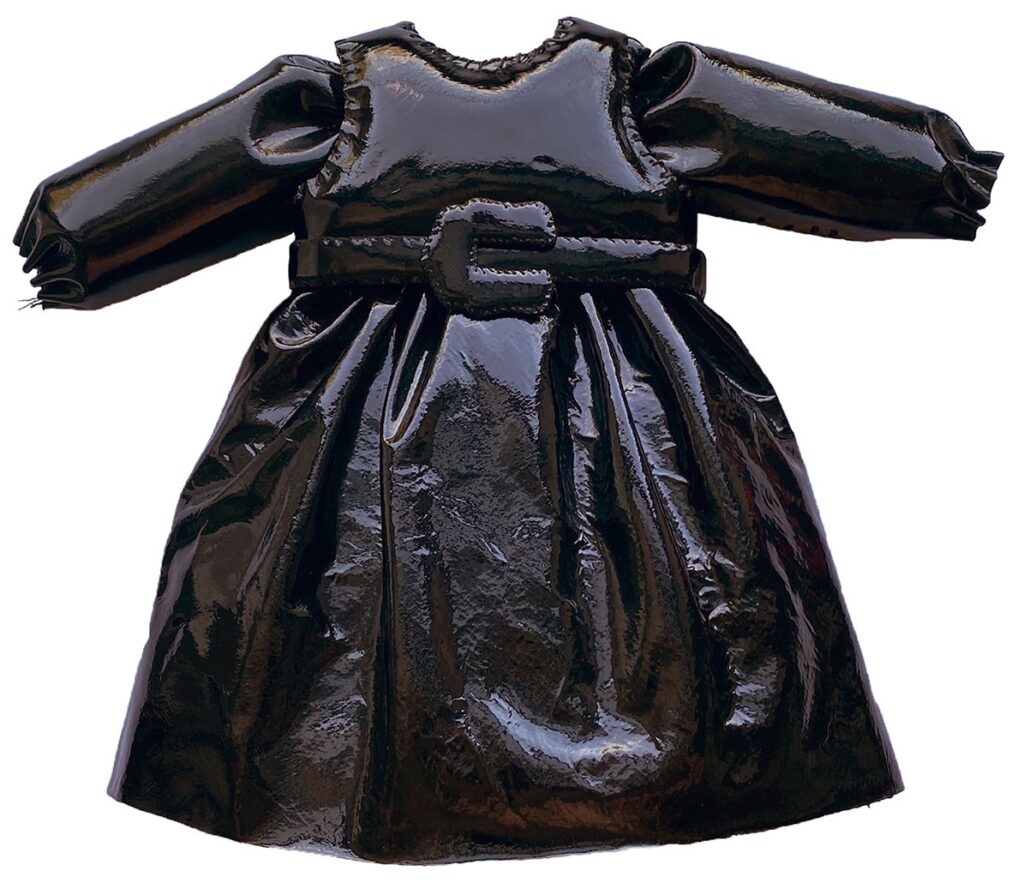 Patent Leather Dress, by Kiki Carrillo, 2020