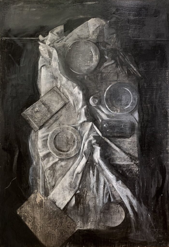 What We Left Behind, by Claudio Cecchetti, 2023, oil on canvas