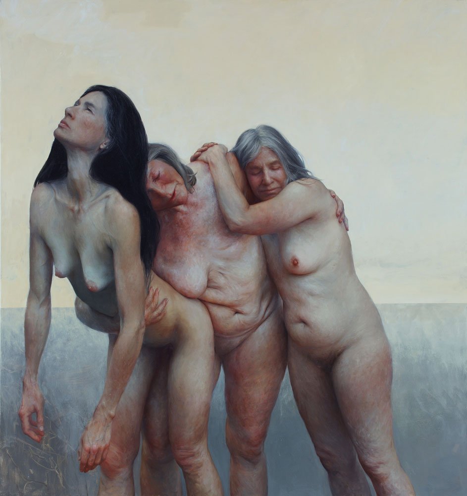 The Three Graces, by Aleah Chapin, 2013, Oil on canvas