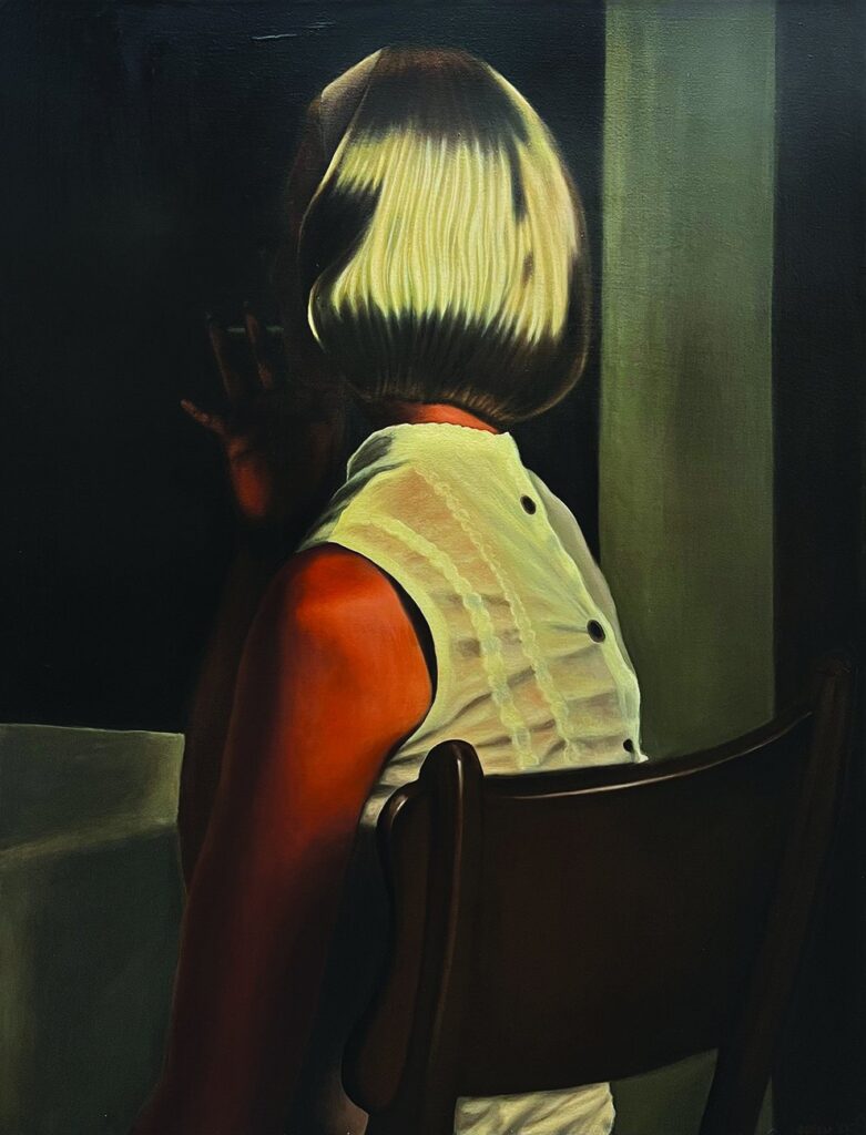 Is It Enough to Want Something Passionately?, by Olivia Chigas, 2023, oil on canvas