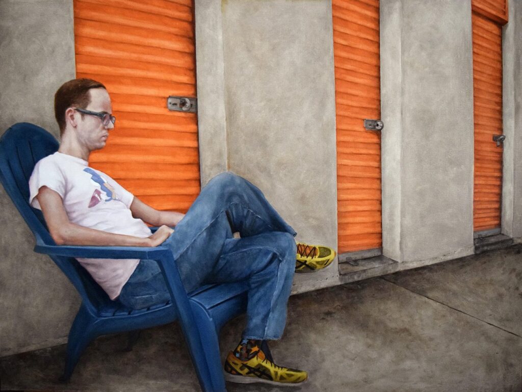 Tuscaloosa, The Things We Lock Away, by Nathan Childers, 2021, oil on canvas