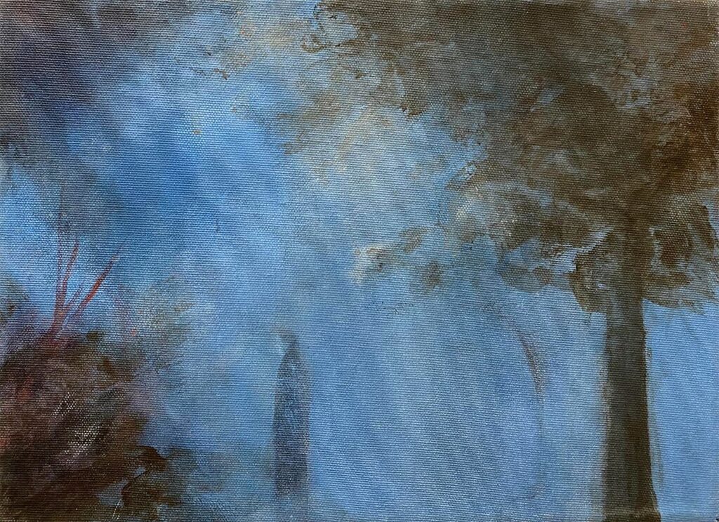 Untitled V, by Mariano Cinat, 2019, acrylic on canvas
