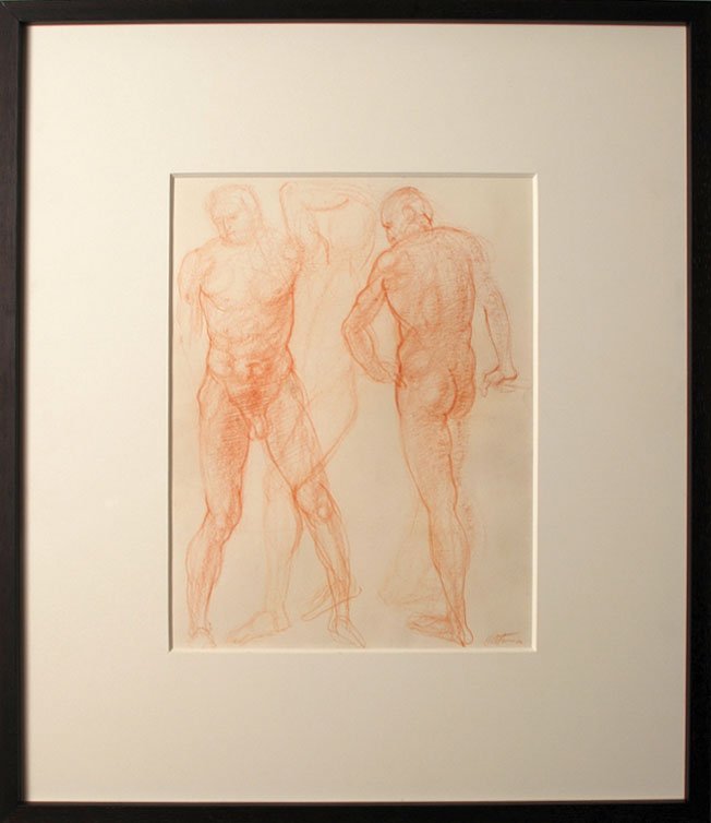Figure Study, by Harvey Citron, 2010, pencil on paper